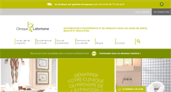 Desktop Screenshot of cliniquelafontaine.com
